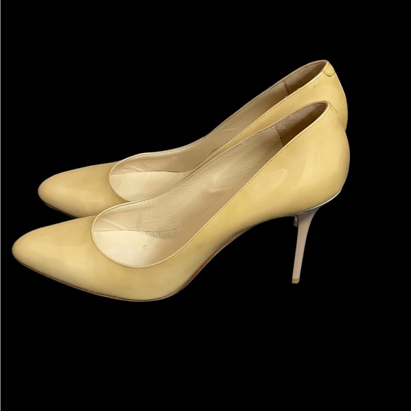 Jimmy Choo Light Mustard Patent Leather Pumps Size 40 (10 USA) - Picture 5 of 14